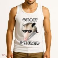 Commit Tax Fraud Tank Top thumb 3