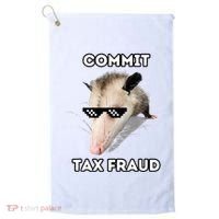 Commit Tax Fraud Golf Towel thumb 0