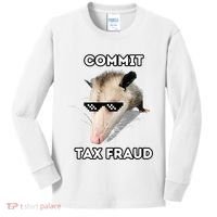 Commit Tax Fraud Kids Long Sleeve Shirt thumb 0
