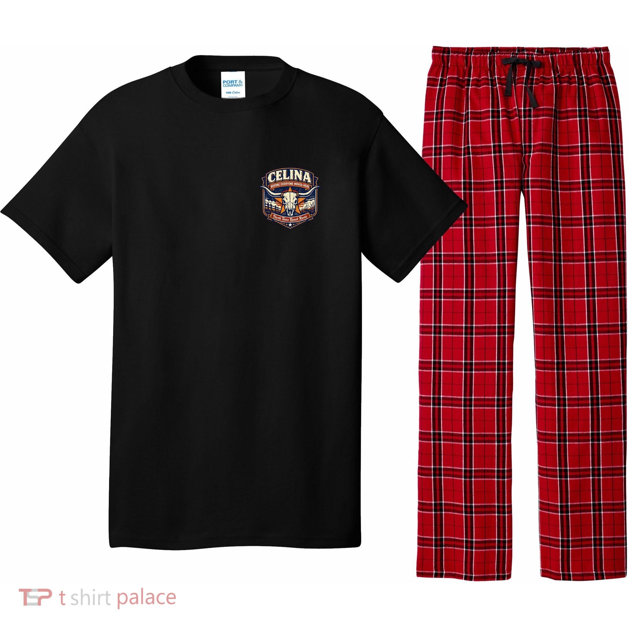 Celina Texas Front & Back Pajama Set