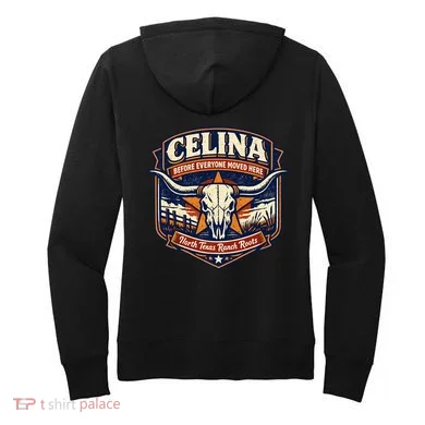 Celina Texas Front & Back Women's Hoodie back