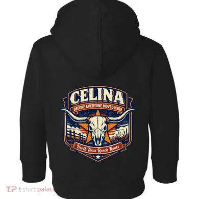 Celina Texas Front & Back Toddler Hoodie back