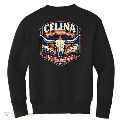 Celina Texas Front & Back Kids Sweatshirt back