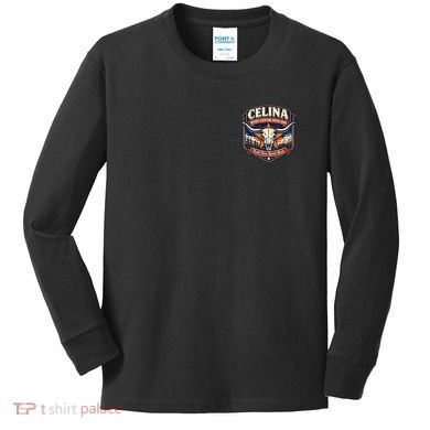 Celina Texas Front & Back Kids Long Sleeve Shirt