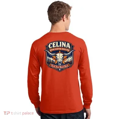 Celina Texas Front & Back Long Sleeve Shirt back
