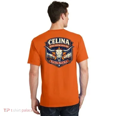 Celina Texas Front & Back T-Shirt back