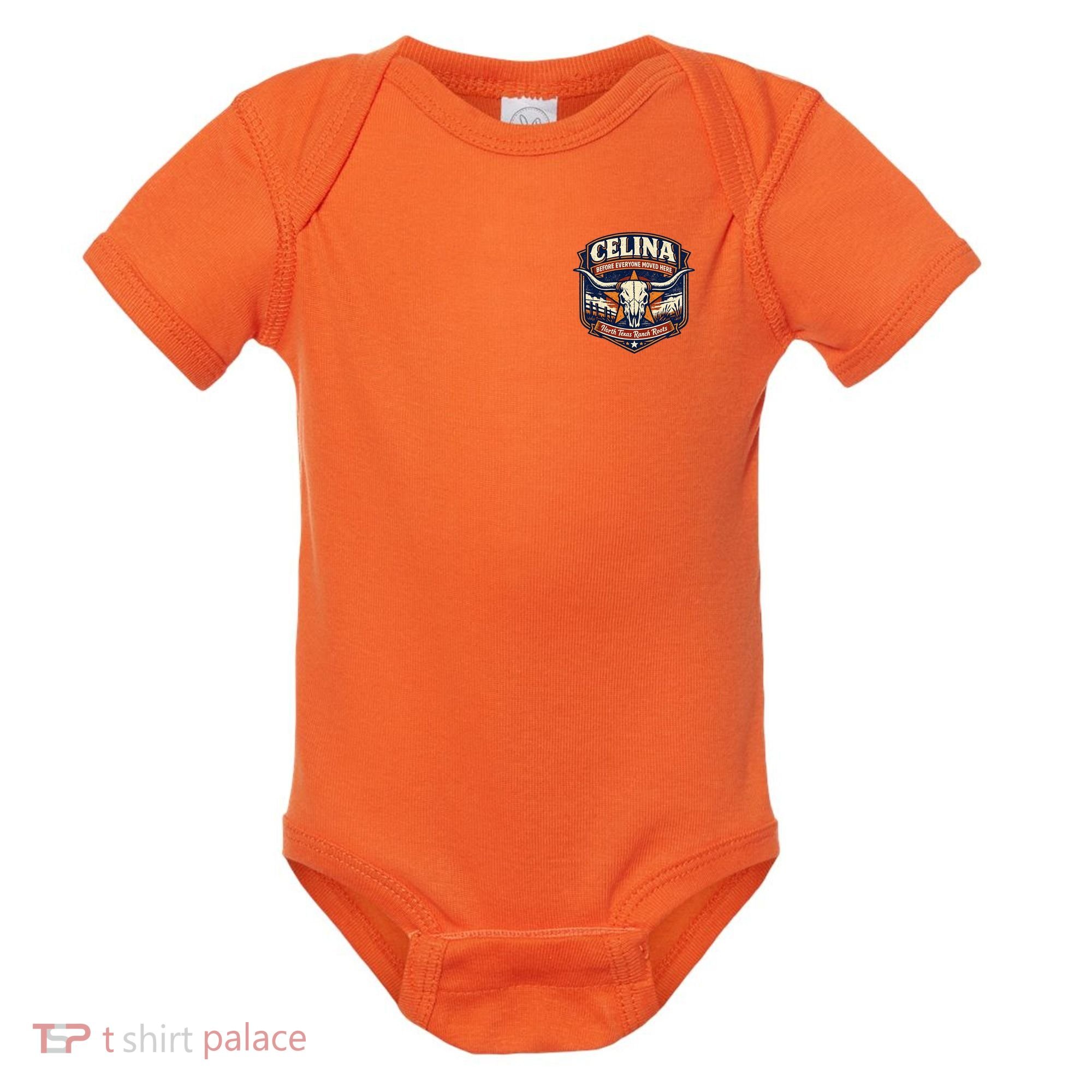 Celina Texas Front & Back Baby Bodysuit