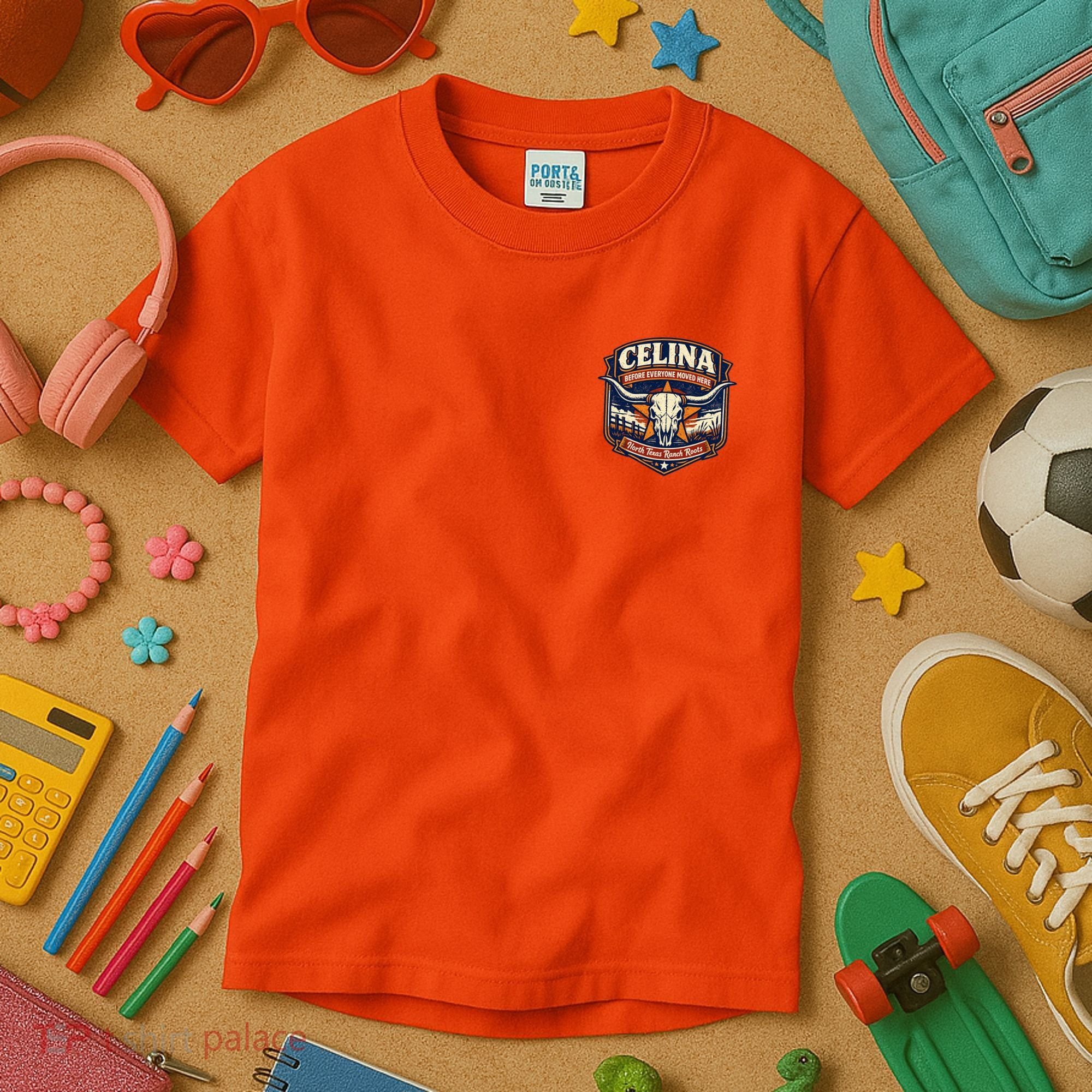 Celina Texas Front & Back Kids T-Shirt