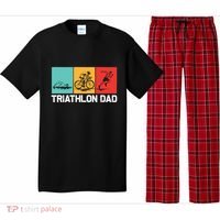 Cool Triathlon For Dad Father Swimming Running Swim Bike Run Gift Pajama Set thumb 0