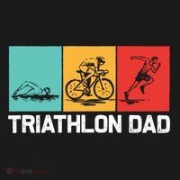 Cool Triathlon For Dad Father Swimming Running Swim Bike Run Gift Pajama Set thumb 2