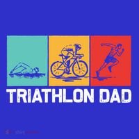 Cool Triathlon For Dad Father Swimming Running Swim Bike Run Gift T-Shirt thumb 7