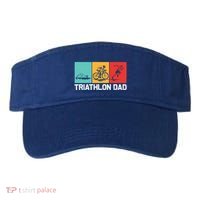 Cool Triathlon For Dad Father Swimming Running Swim Bike Run Gift Visor thumb 0