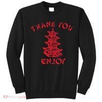 Chinese Takeaway Food Thank You Enjoy Funny Asian Sweatshirt thumb 0