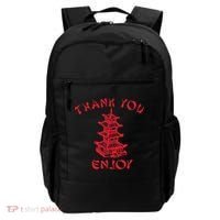 Chinese Takeaway Food Thank You Enjoy Funny Asian Backpack thumb 0