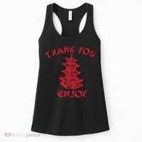 Chinese Takeaway Food Thank You Enjoy Funny Asian Women's Tank Top thumb 0