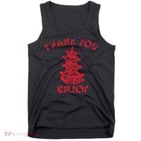 Chinese Takeaway Food Thank You Enjoy Funny Asian Tank Top thumb 0