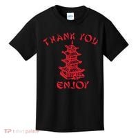 Chinese Takeaway Food Thank You Enjoy Funny Asian Kids T-Shirt thumb 0