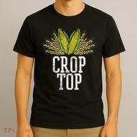 Crop Top Farm Pun Corn Farming Agriculture Funny Farmer T-Shirt thumb 3
