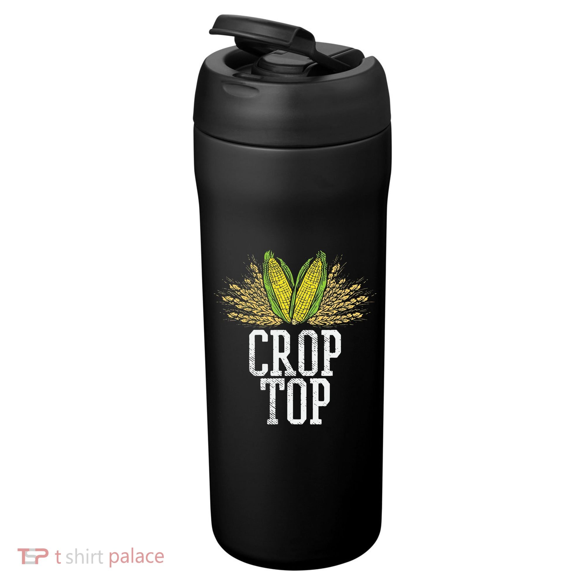 Crop Top Farm Pun Corn Farming Agriculture Funny Farmer 24oz Duet Stainless Steel Tumbler