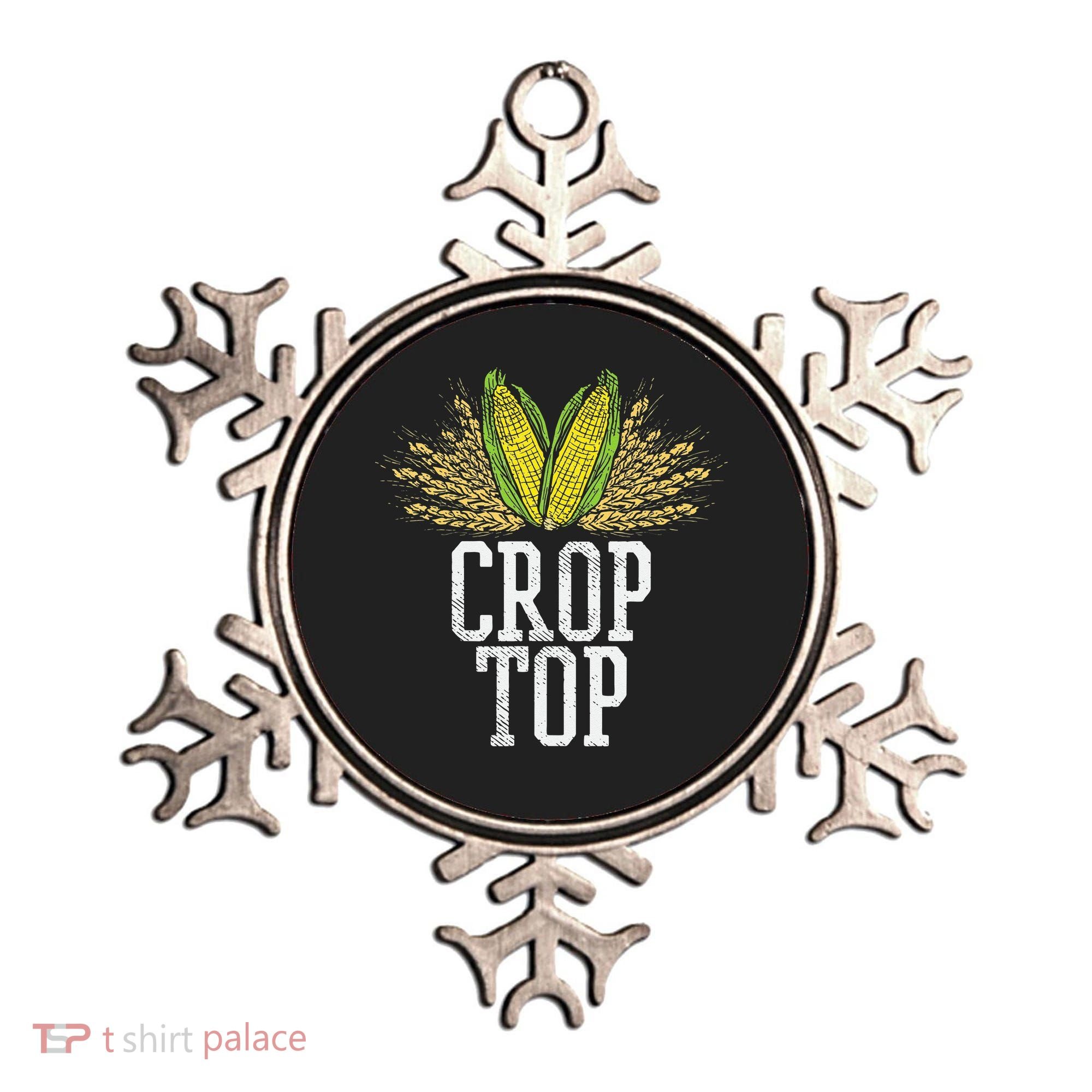 Crop Top Farm Pun Corn Farming Agriculture Funny Farmer Ornament