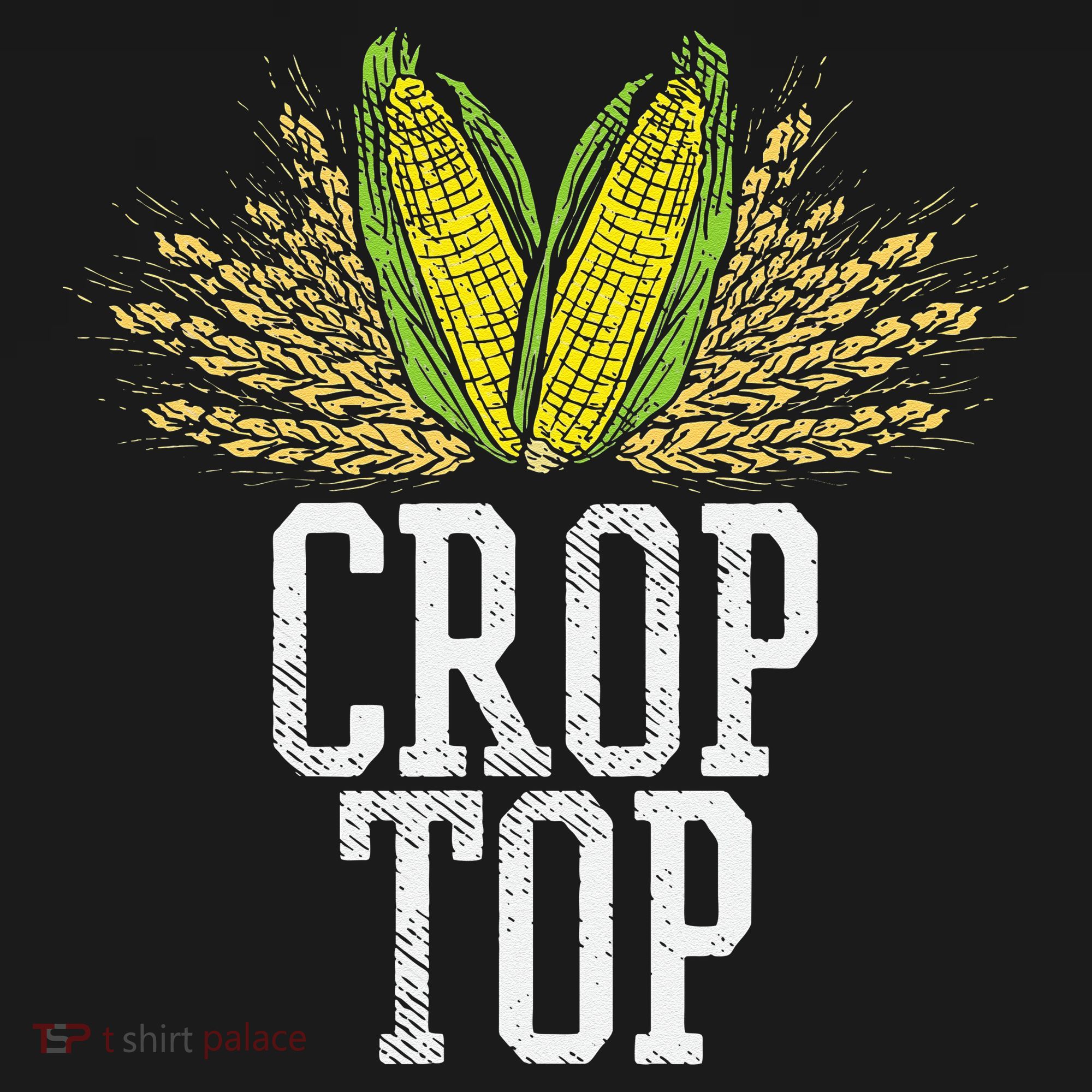 Crop Top Farm Pun Corn Farming Agriculture Funny Farmer Women's Tank Top
