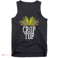 Crop Top Farm Pun Corn Farming Agriculture Funny Farmer Tank Top thumb 0