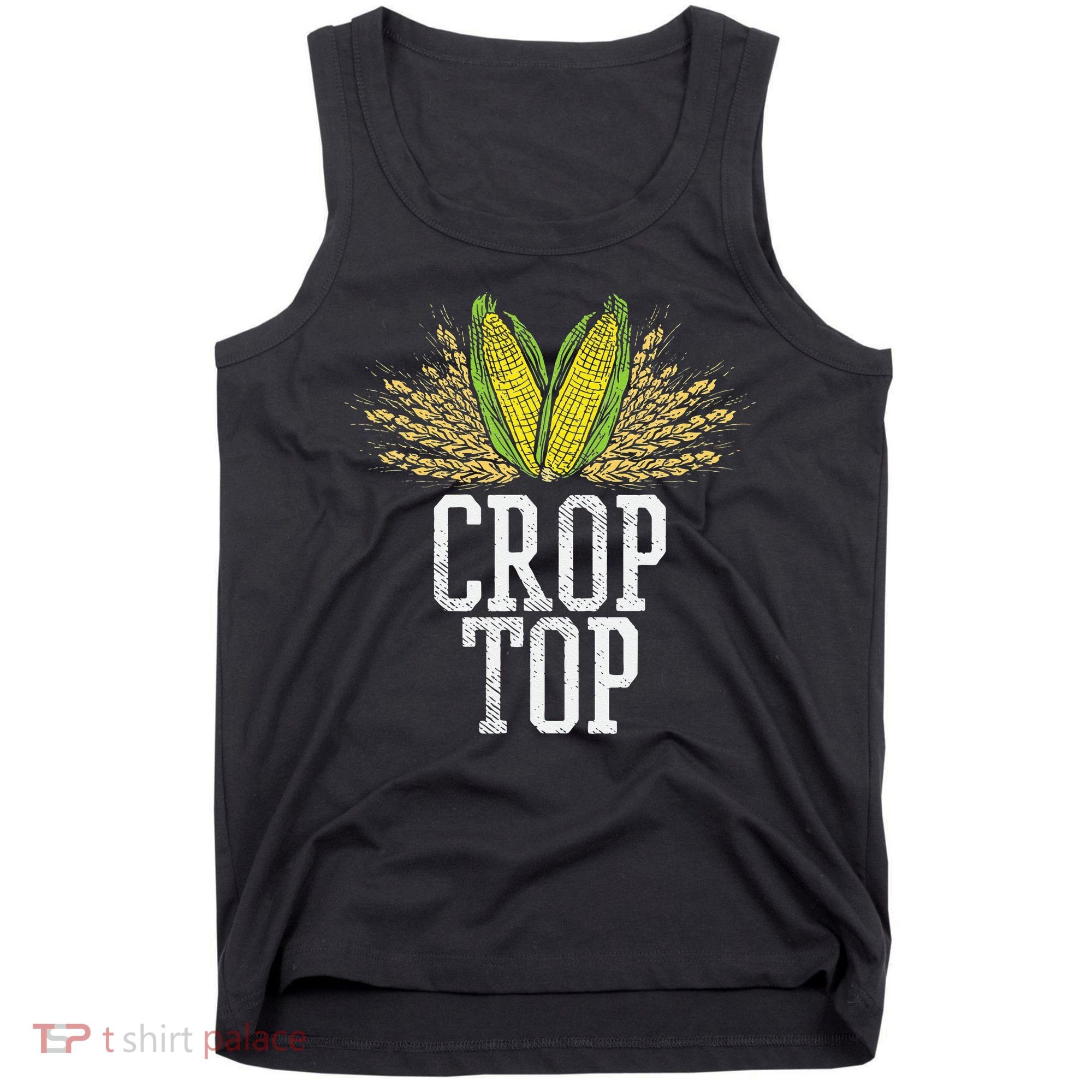 Crop Top Farm Pun Corn Farming Agriculture Funny Farmer Tank Top