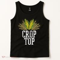 Crop Top Farm Pun Corn Farming Agriculture Funny Farmer Tank Top thumb 2