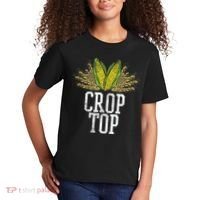 Crop Top Farm Pun Corn Farming Agriculture Funny Farmer Kids T-Shirt thumb 2