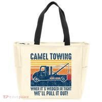 Camel Towing Funny Tow Truck Tote Bag thumb 0