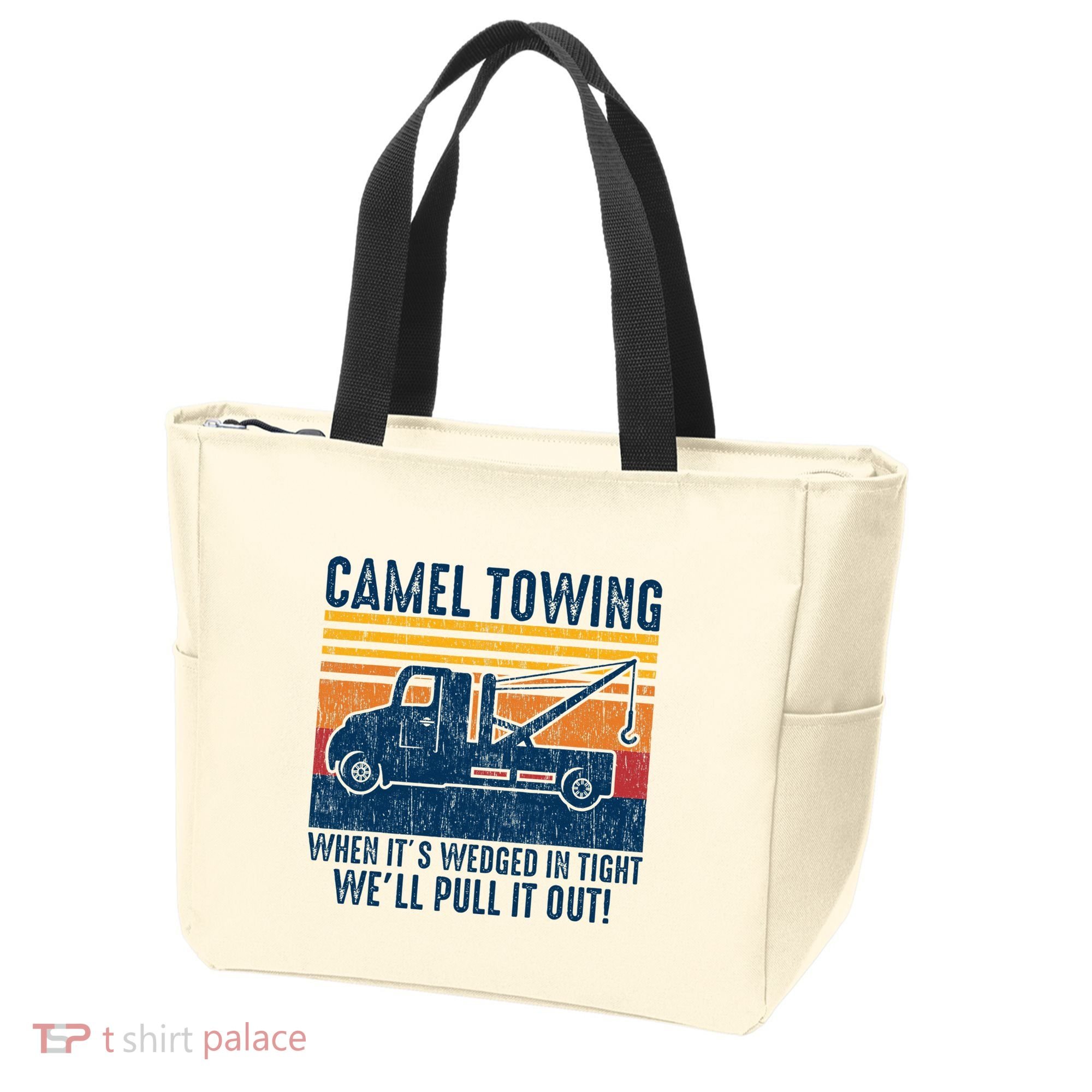 Camel Towing Funny Tow Truck Tote Bag