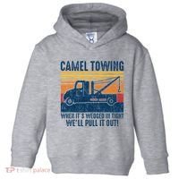 Camel Towing Funny Tow Truck Toddler Hoodie thumb 0