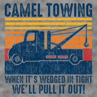 Camel Towing Funny Tow Truck Toddler Hoodie thumb 2