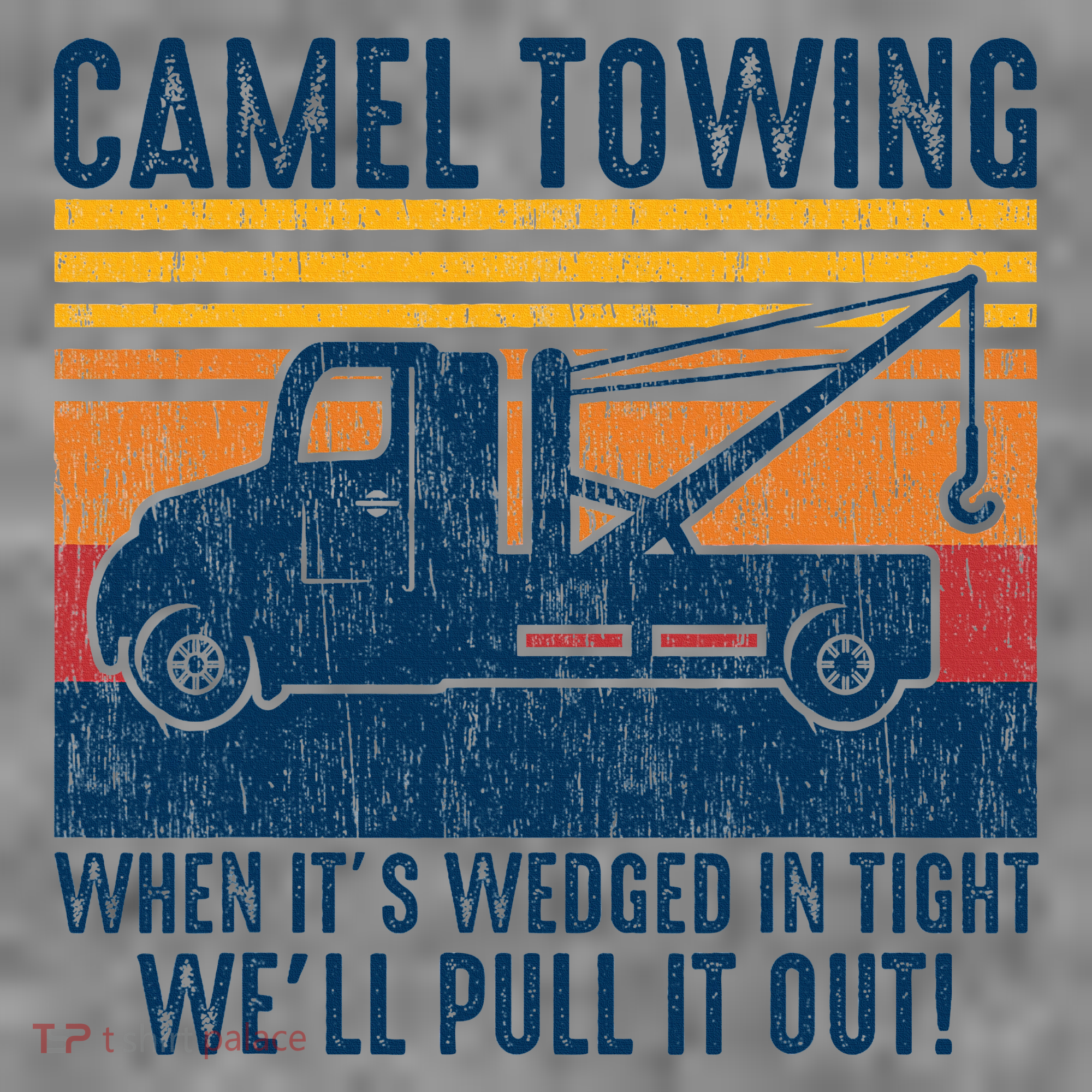 Camel Towing Funny Tow Truck Toddler Hoodie