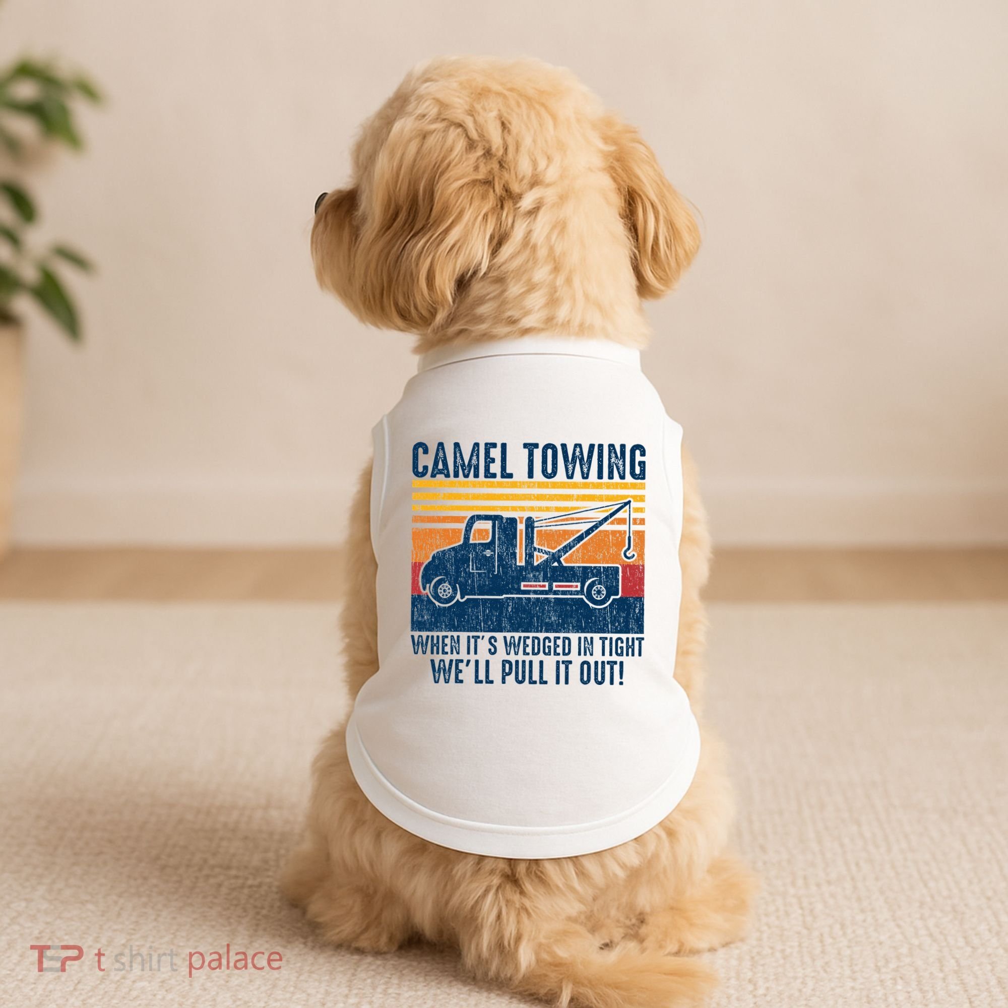 Camel Towing Funny Tow Truck Doggie Tank