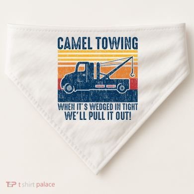 Camel Towing Funny Tow Truck USA-Made Doggie Bandana