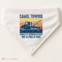 Camel Towing Funny Tow Truck USA-Made Doggie Bandana thumb 0