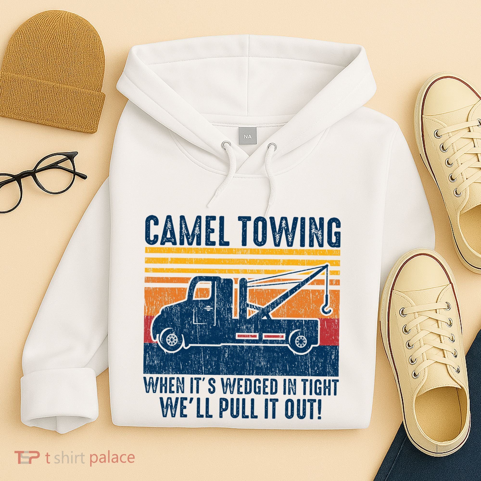 Camel Towing Funny Tow Truck Hoodie