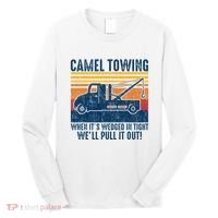 Camel Towing Funny Tow Truck Long Sleeve Shirt thumb 0