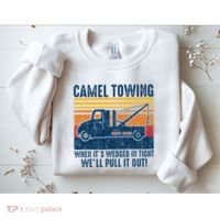 Camel Towing Funny Tow Truck Sweatshirt thumb 2