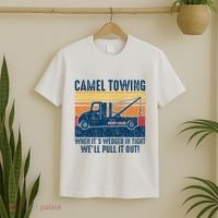 Camel Towing Funny Tow Truck T-Shirt thumb 2