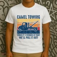 Camel Towing Funny Tow Truck T-Shirt thumb 3