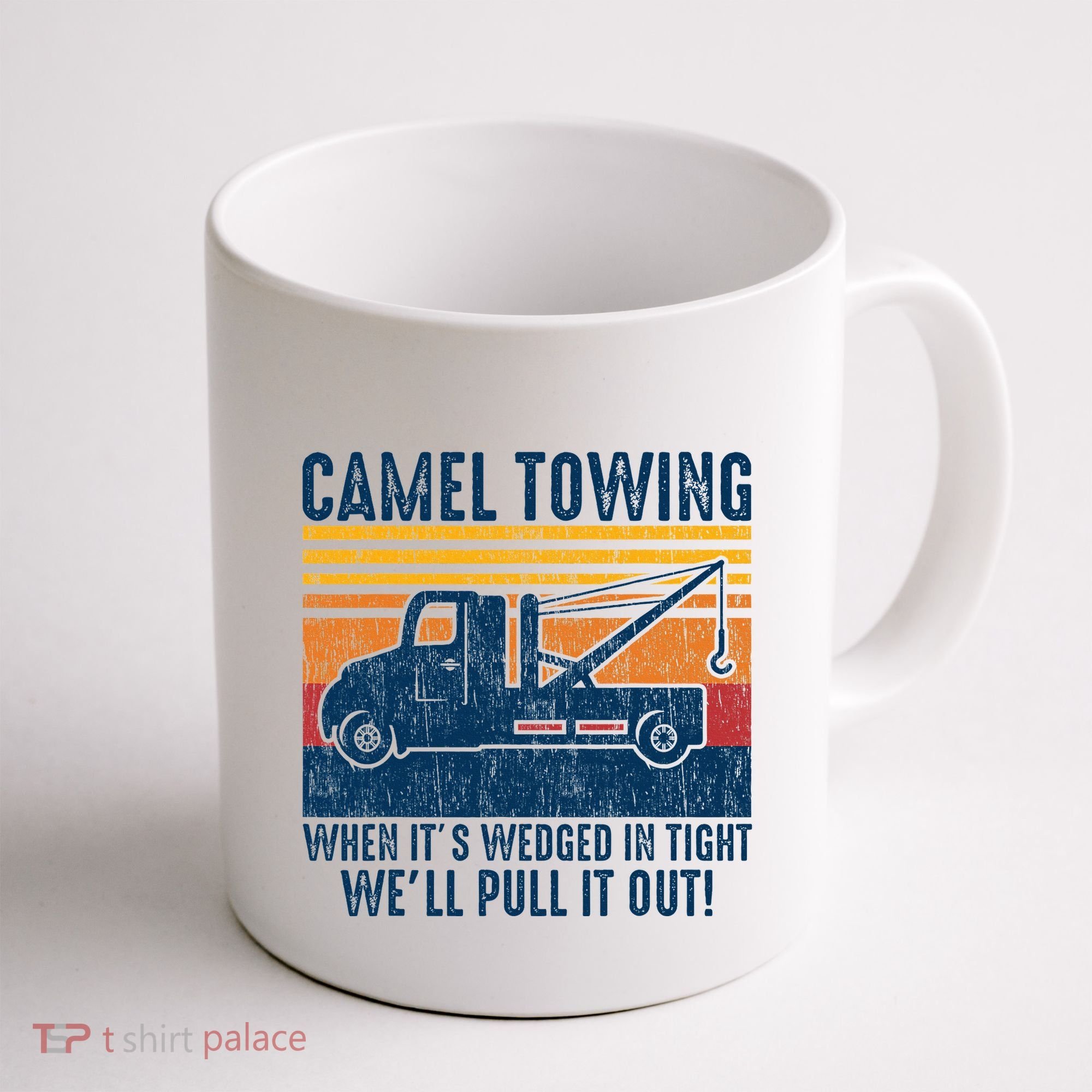 Camel Towing Funny Tow Truck Coffee Mug