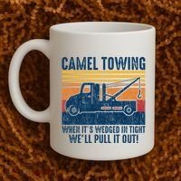 Camel Towing Funny Tow Truck Coffee Mug thumb 2