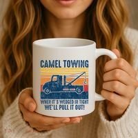 Camel Towing Funny Tow Truck Coffee Mug thumb 3