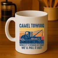 Camel Towing Funny Tow Truck Coffee Mug thumb 4