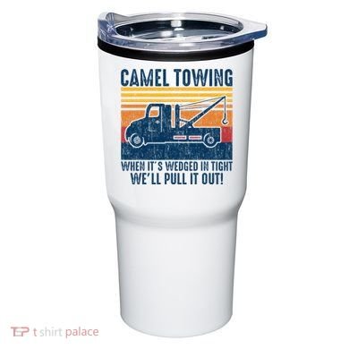 Camel Towing Funny Tow Truck Tumbler