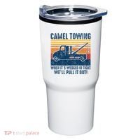 Camel Towing Funny Tow Truck Tumbler thumb 0