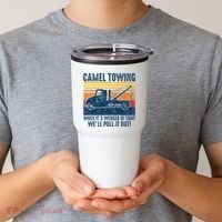 Camel Towing Funny Tow Truck Tumbler thumb 2