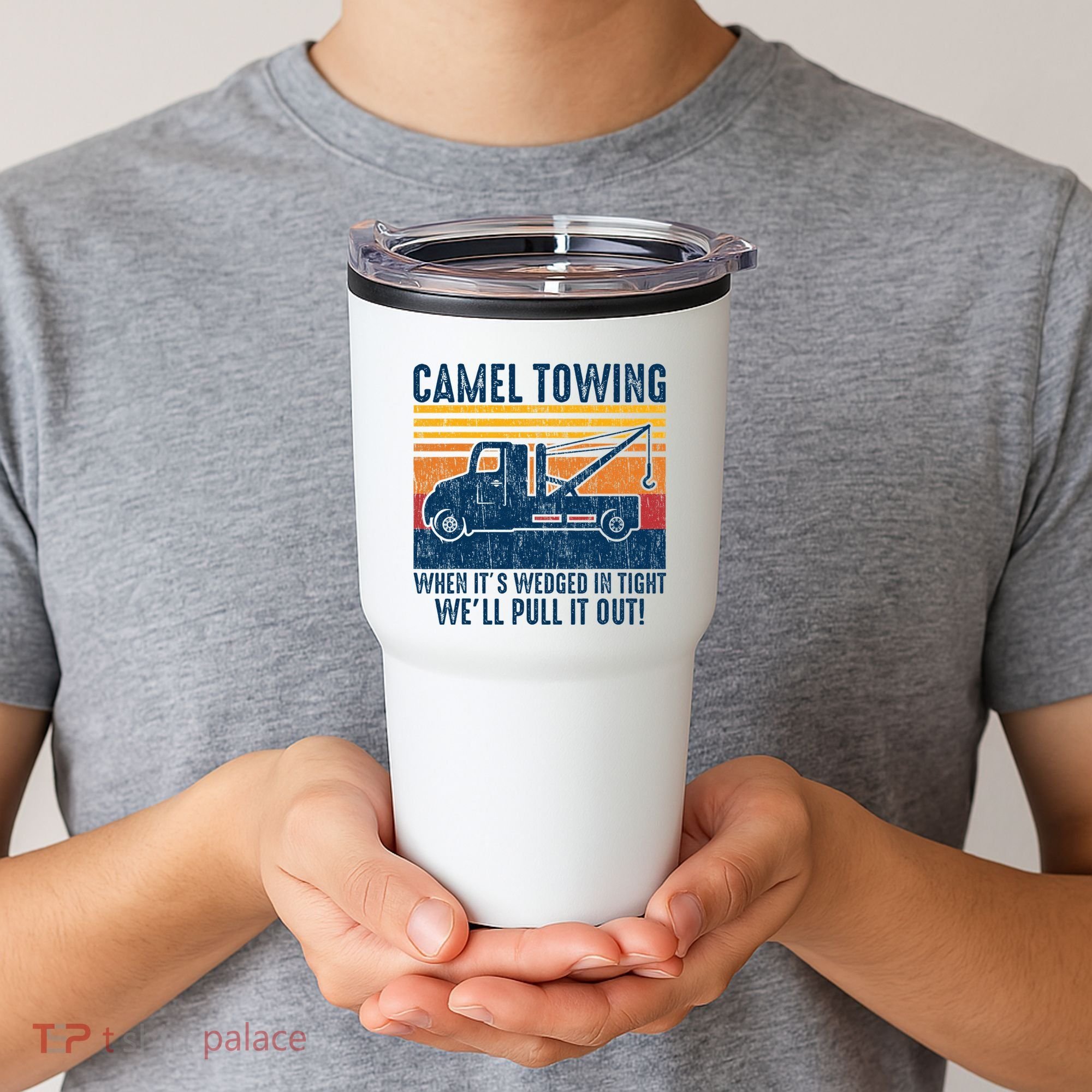 Camel Towing Funny Tow Truck Tumbler